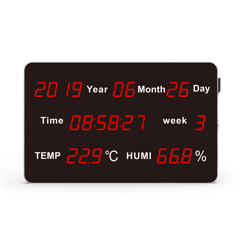 Digital Large led display thermometer hygrometer HUATO HE218A  for hospital