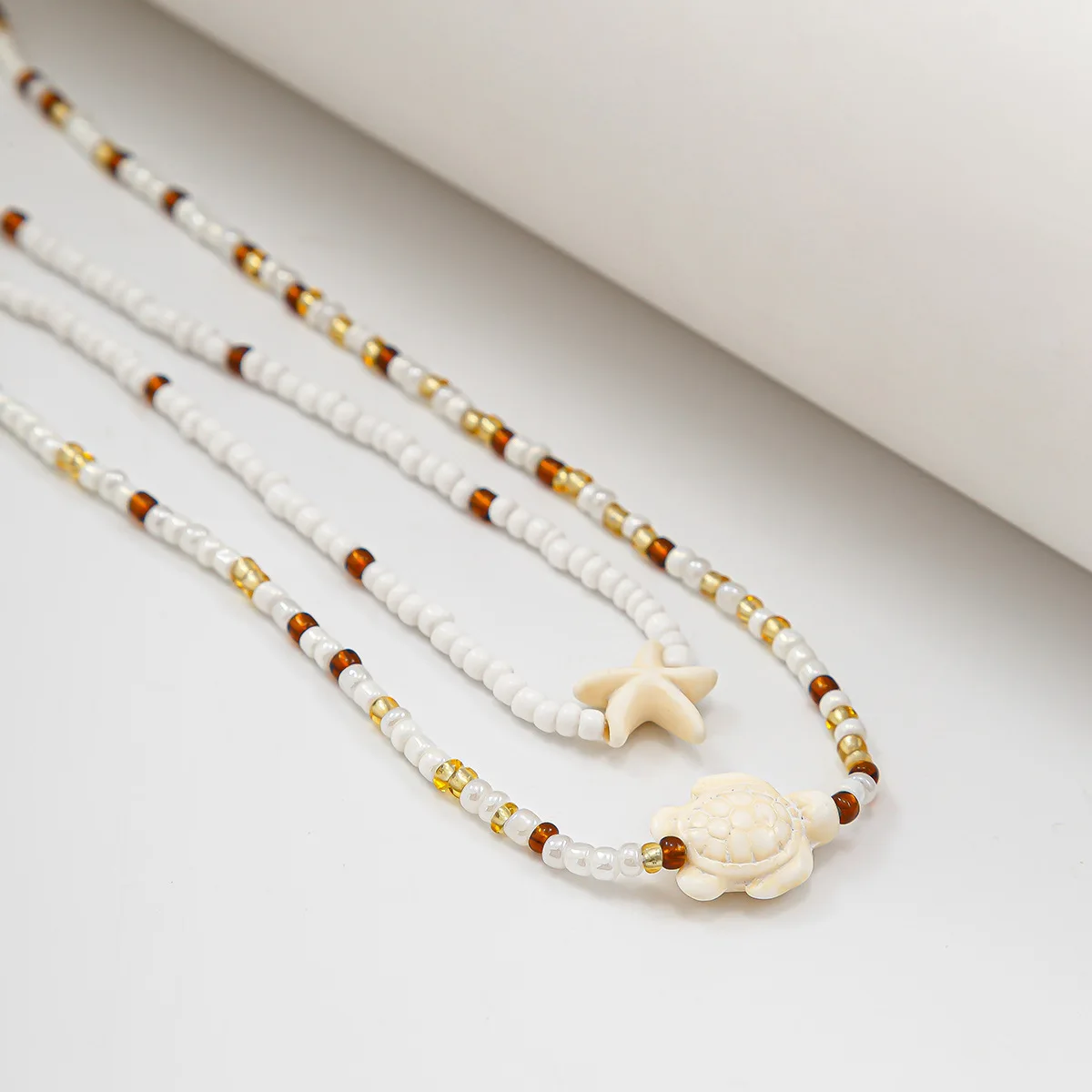 Bohemian Beaded Elasticity Belly Chain with Starfish Pendant