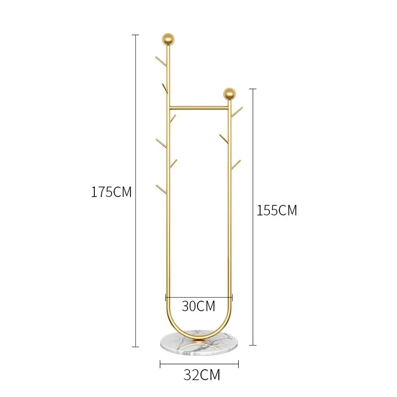 Płaszcze Nordic wieszaki wieszak na ubrania odzież metalowe buty złoty stojak na ubrania odzież Perchero Pared korytarz meble WWH35XP