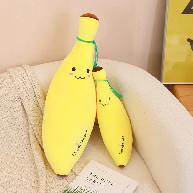 40cm Soft Cartoon Smile Banana Plush Toys Stuffed Fruit Doll Creative Girls Valentine's Gift Baby Appease Plush Toy Doll