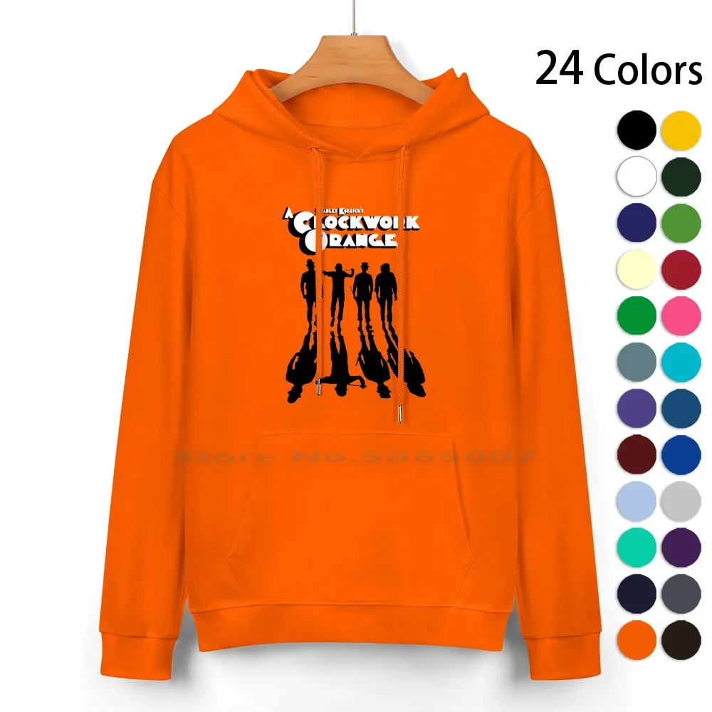 A Clockwork Orange Shadows Pure Cotton Hoodie Sweater 24 Colors Walk Clockwork Orange Mechanics Stanley Kubrick Darkness 100%