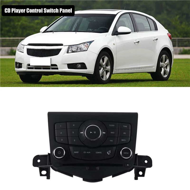 

A22F-Car Central Multimedia CD Player Control Switch Panel For Cruze 2012-2015 Radio Control Button Switch