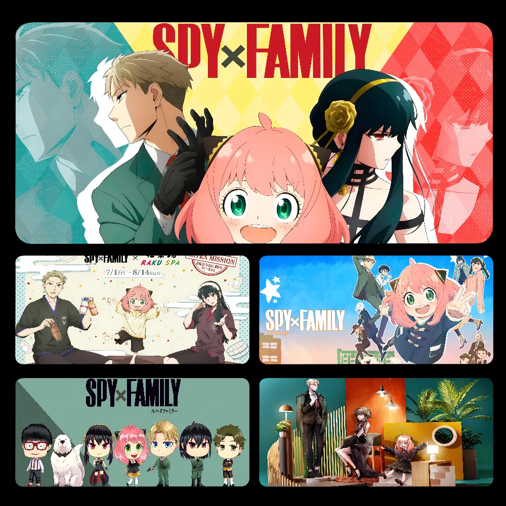 Alfombrilla de ratón de Anime s-spy FAMILY, alfombrilla de ratón grande para juegos, tapete de escritorio para teclado de ordenador engrosado