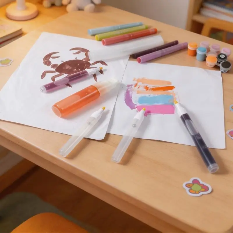 CORA Multiple Tip White Marker White Paint Pen White Paint Marker Art Marker Set 16 Markers With Refill Able Systems
