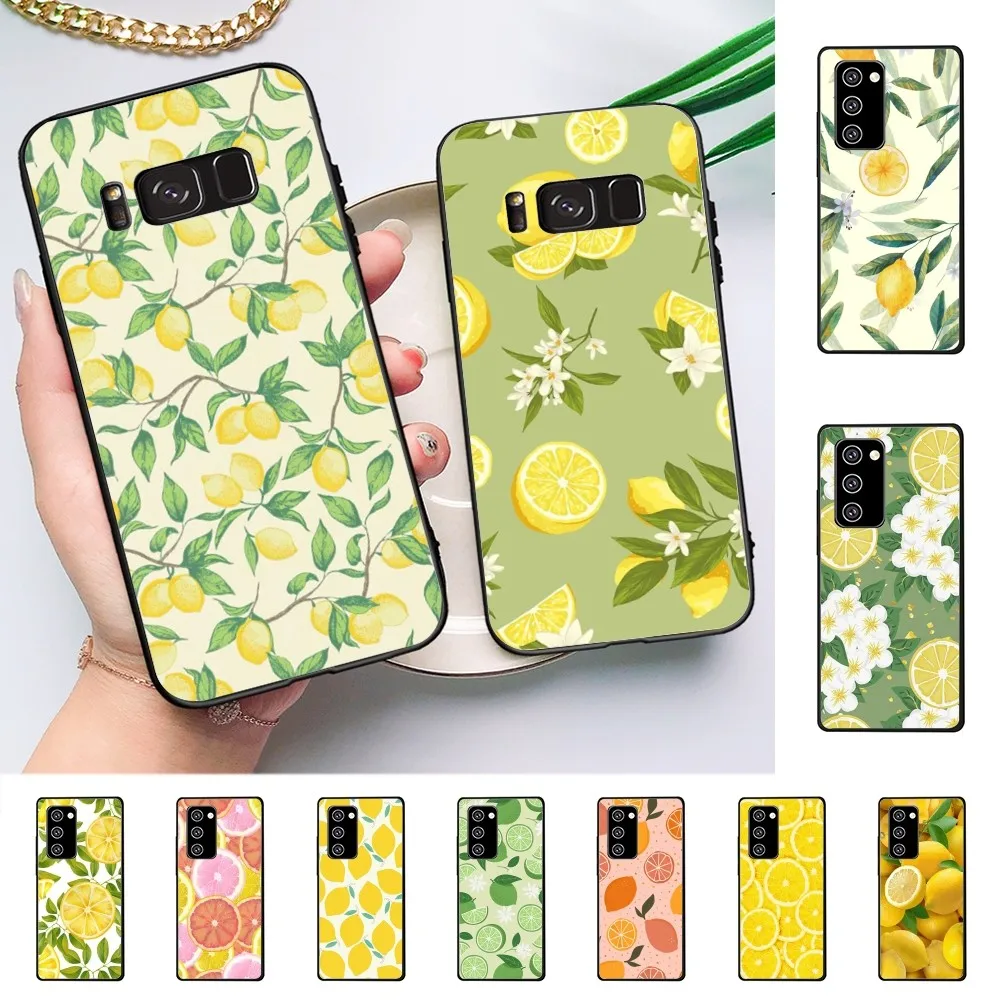 Fruit Lemon Phone Case For Samsung Note 8 9 10 20 Pro Plus Lite M 10 11 20 30 21 31 51 A 21 22 42 02 03