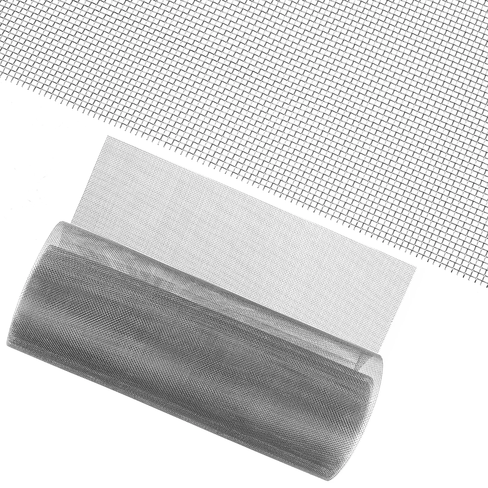 

1 Roll Stainless Steel Sheet 20 Roll Woven Filter Screen Diy Garden Vent Cover Planting Support Fencing Air Vent Wire