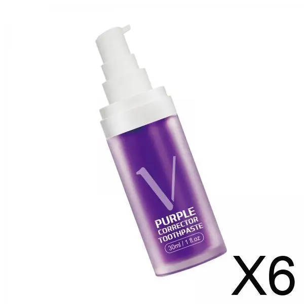 

Отбеливающая зубная паста Фиолетовая паста-корректор цвета Усовершенствованное осветление зубов Уход за зубами для желтых зубов