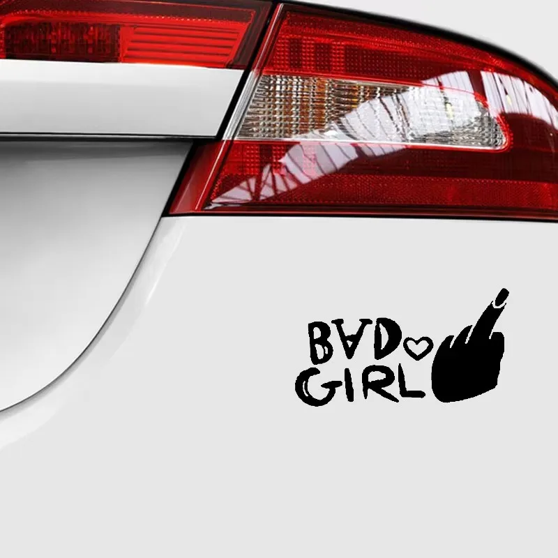 17*9.4 سم فتاة سيئة مثير تصميم الأظافر تصفيف نافذة الوفير دراجة نارية الملحقات ملصقات السيارات الفينيل الزخرفية #2