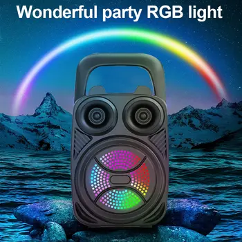 רמקול בלוטות' 500mAh רמקולי בלוטות' עוצמתיים TF/FM/USB/TWS/BT סאב-וופרים ניידים לריקודים 6 best sales רמקול חיץ - №1