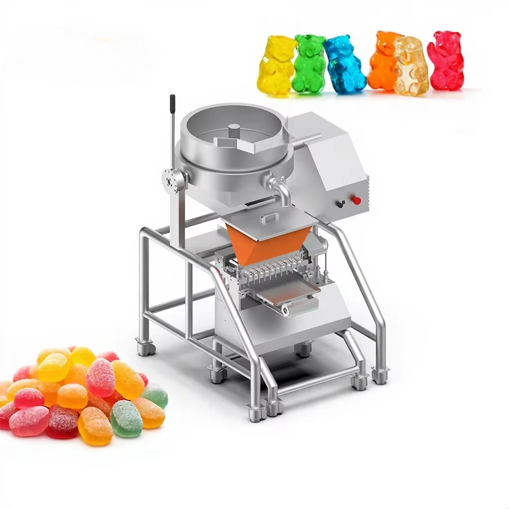 New Multi-Function Commercial Gummy Candy Making Machine Gummy Depositor Machine 25000 Units/Hour for Gummy BearJelly Production