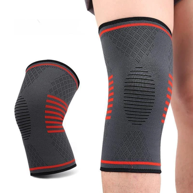 Compression Knee Brace Sleeve Support for Joint Pain Relief Running Biking Basketball Fitness Knitted Elastic Wrap Protector