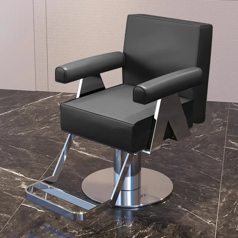 AOLIVIYA Reclining Swivel Dyeing Perm Stylish Salon Barber Chair Beauty Manicurist Nail Chair Professional Hairdressing Stool