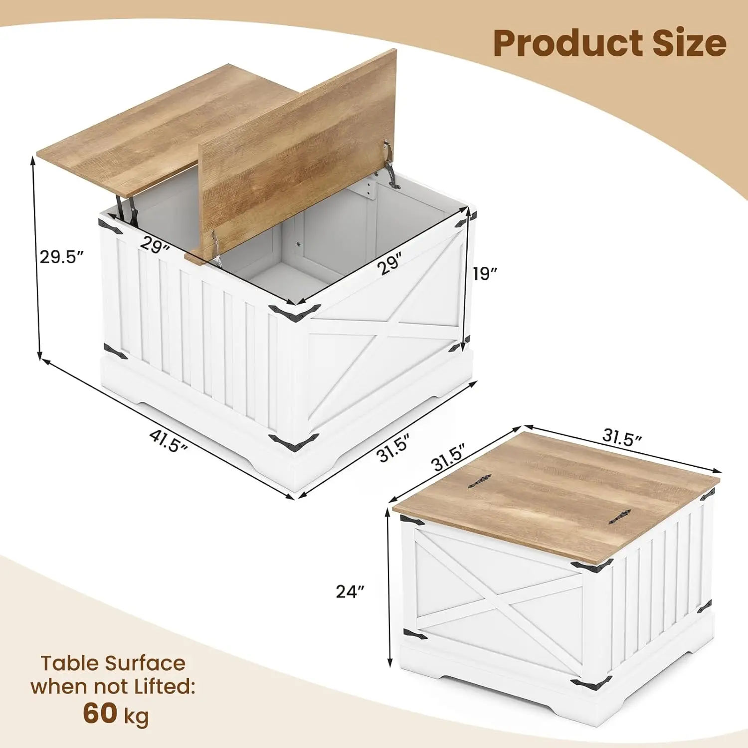 Thumbnail 2 - #4 Latest Lift Top Coffee Tables Offers