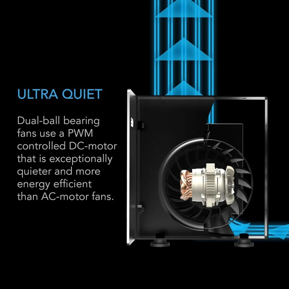 14 Fireplace Blower Fan Kit with Wireless 10-Speed Controller for Enhanced Heat Distribution