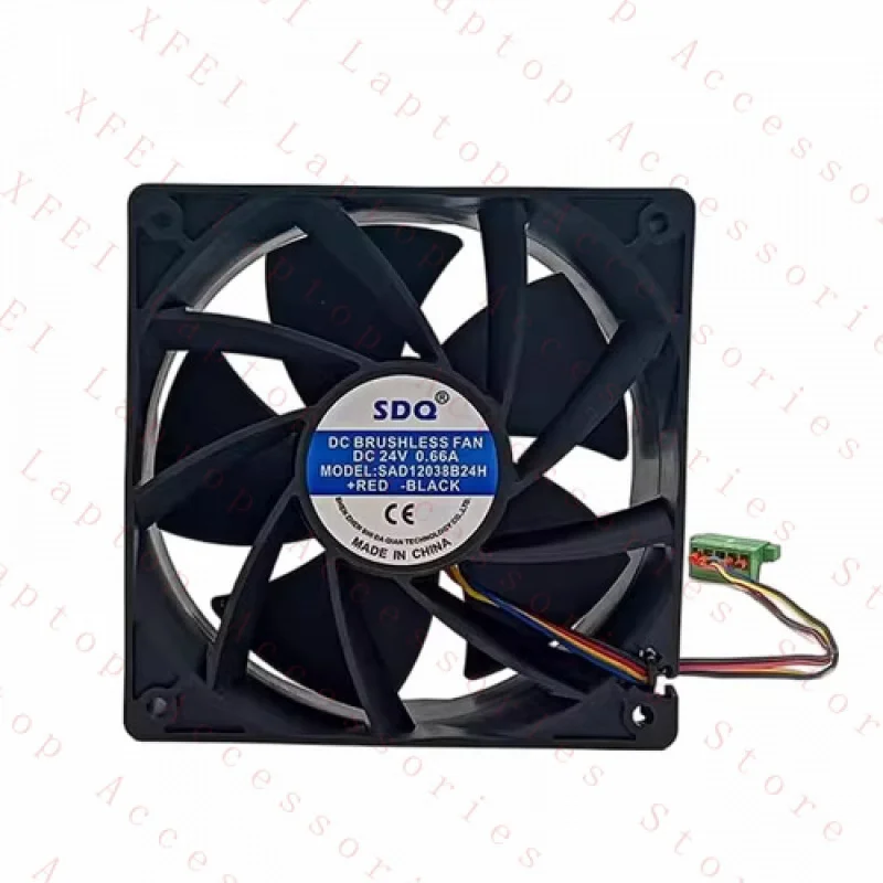 F ل SDQ SAD12038B24H DC24V 0.66A 12 سنتيمتر 4-سلك مروحة التبريد #1