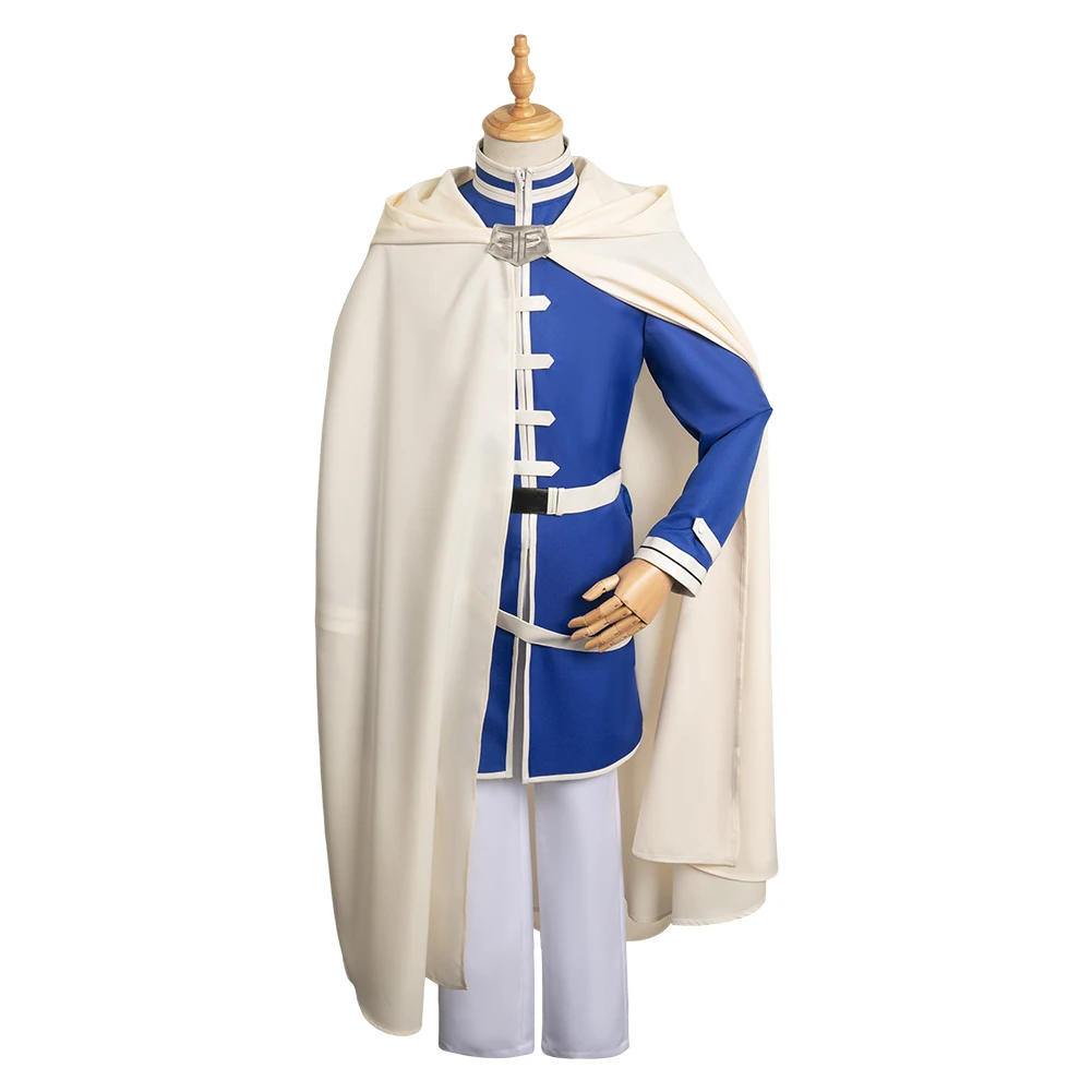 Anime Frieren Himmel Cosplay Costume Men Fantasy Uniform Cloak Wig Shoes Boots Outfits Halloween Carnival Party Disguise Suit