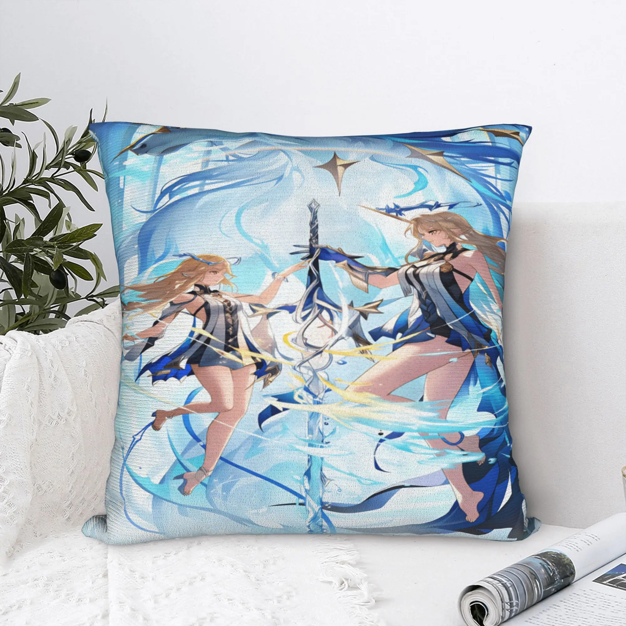 Pillow Cover Wuthering Waves Game  Funny Pillow Case For Living Room Chair Pillowcases