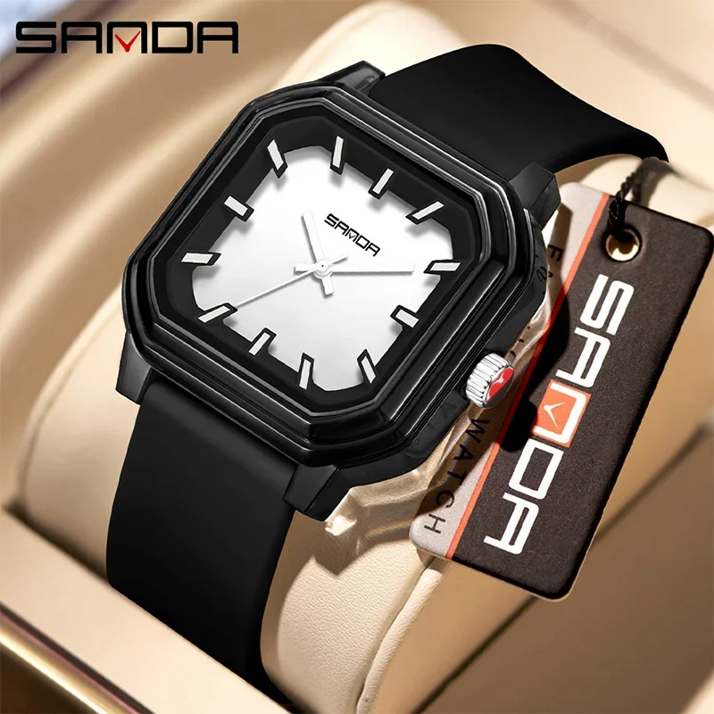 SANDA Brand Fashion Super Cool Trend Design Sports  30M Waterproof Youth Watch Simple Exam Silent Boys and Girls Quartz Watch