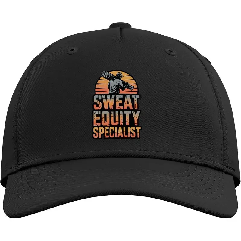 Sweat Equity Specialist Funny Blue Collar Worker Adjustable Baseball Hat