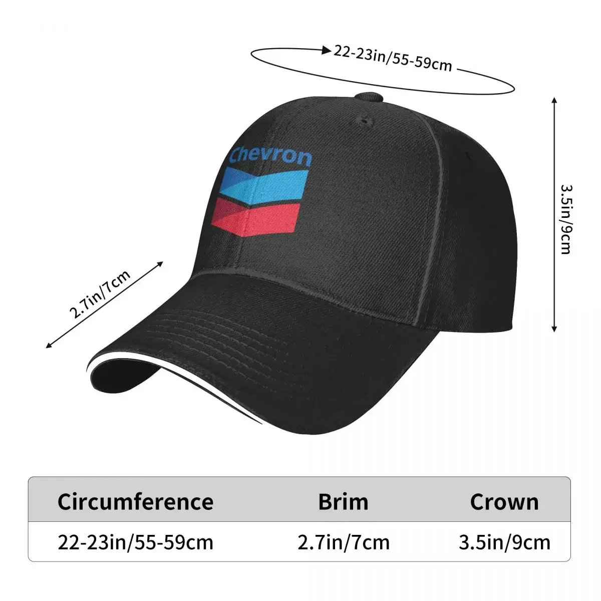 Gorra de béisbol Chevron para hombre y mujer, gorro de béisbol