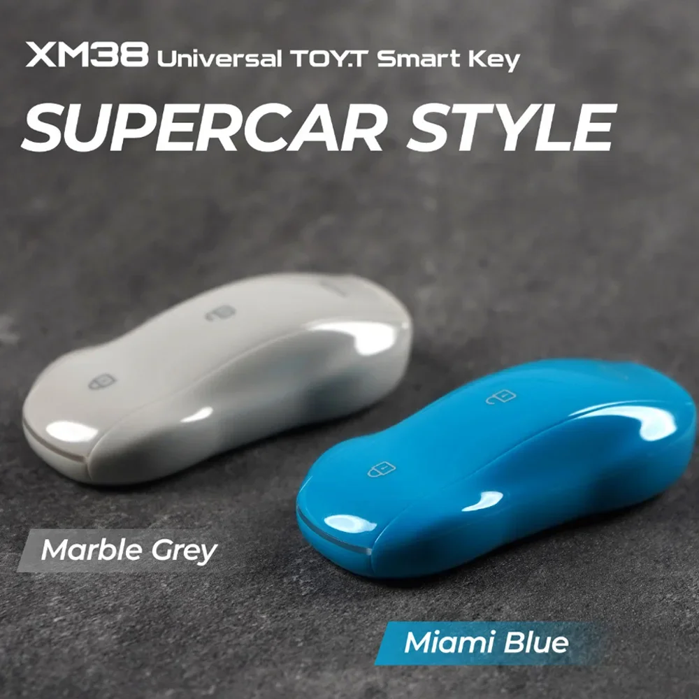 1/2/5pcs XHORSE XSSC05EN XM38 TOY.T Univesal Smart Key Supercar Style 3 Buttons Marble Grey Color English Version for VVDI VVDI2