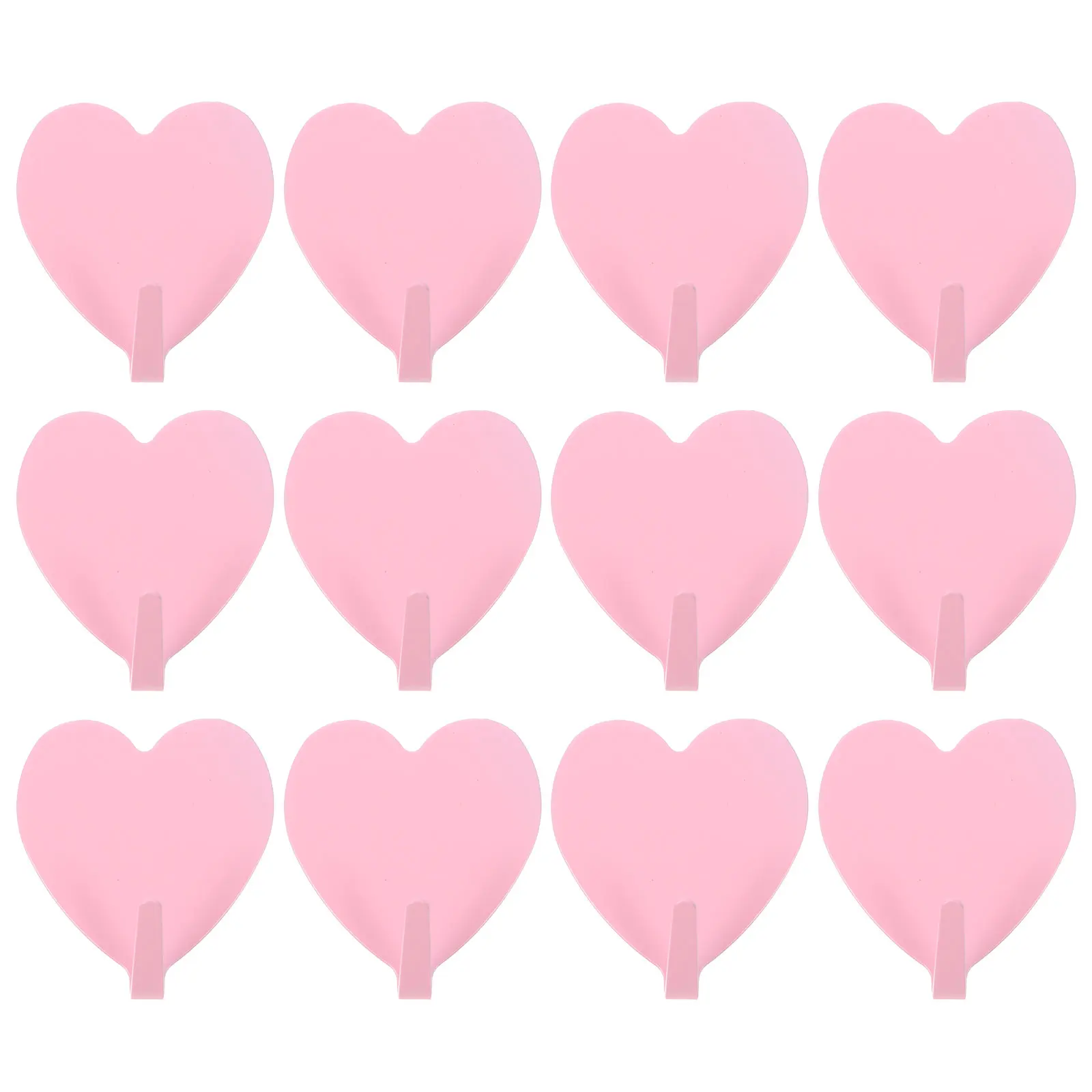 

Love Sticky Heart Shaped Pink Kitchen Accessories Office Heavy Duty Hooks Modern Design Scratch Resistant Corrosion