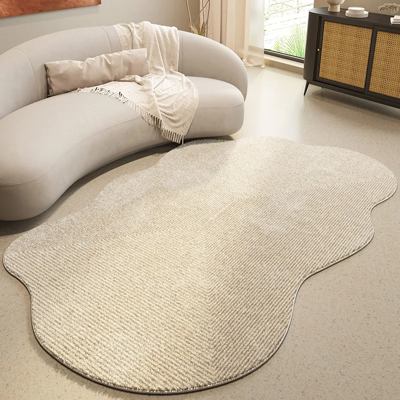 Japanese style special shaped large area living room carpet thickened soft comfortable lounge carpets irregular washable rug