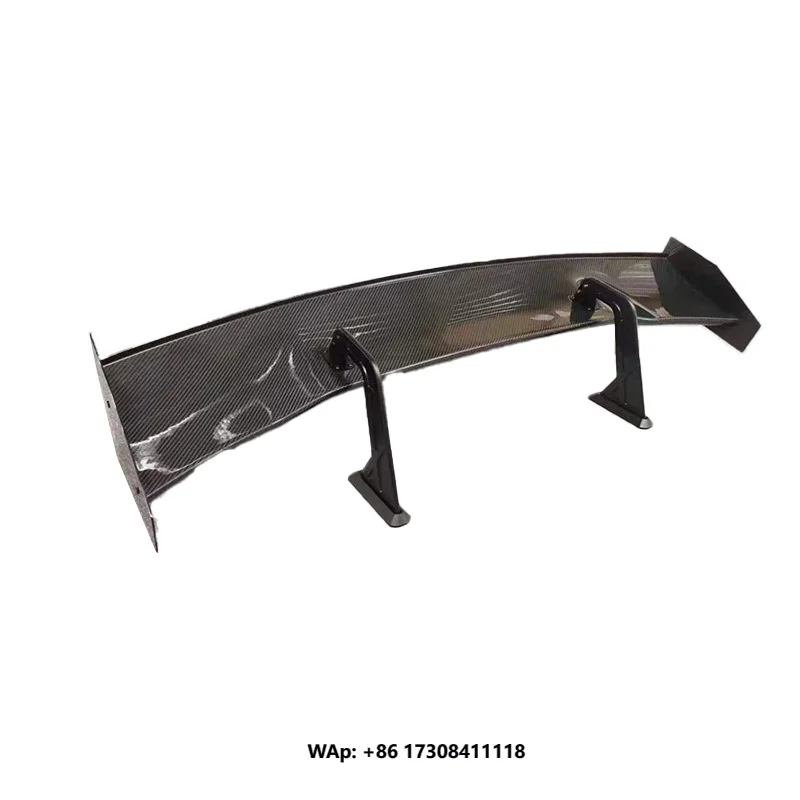 General Purpose Carbon Fiber Rear Spoiler Replacement for Sedan Dry Carbon Fiber Swan Neck Spoiler