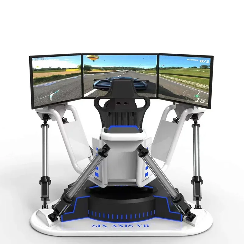 

Стильный большой шестиосевой трехосный динамический гоночный симулятор VR для игровых площадок в помещении