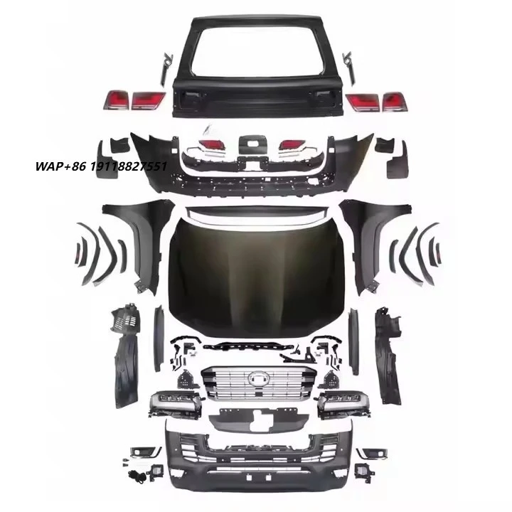 Wholesale  Body Kit for Landcruizer Lc200 Lc300 2023 Auto Parts Hood Rear Tailgate Front Bumper Old New Plastic Accessories