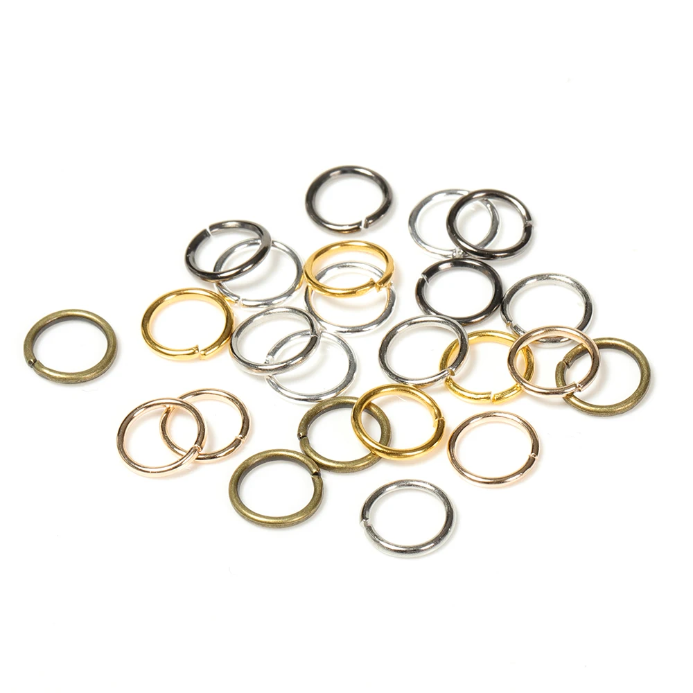200 Stück/Los Großhandel Offene Kreis-Springringe Halskette Armband Ohrring Anhänger Verbinder DIY Schmuckherstellung Bastelzubehör – Detail 8