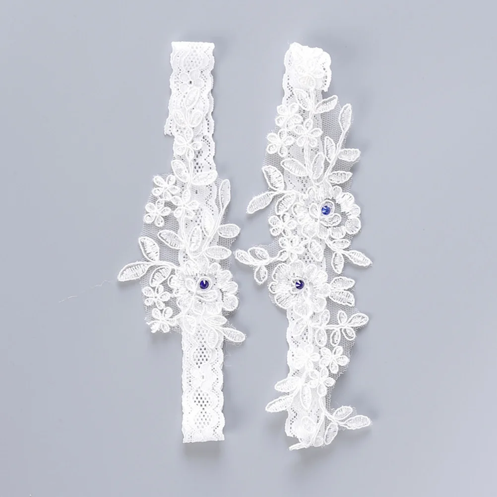 

1Pair Lace Bridal Wedding Garters Elastic Decoration for Bride Bridesmaid Prom Party Belt Garters for Bride Bridal