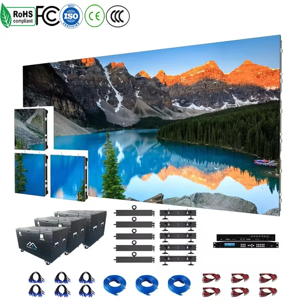 

P2.5 P2.6 P3 P3.91 P4 Rental LED Rental Screen Waterproof Indoor Outdoor Video Wall Board Panel Digital Signage For Church Stage