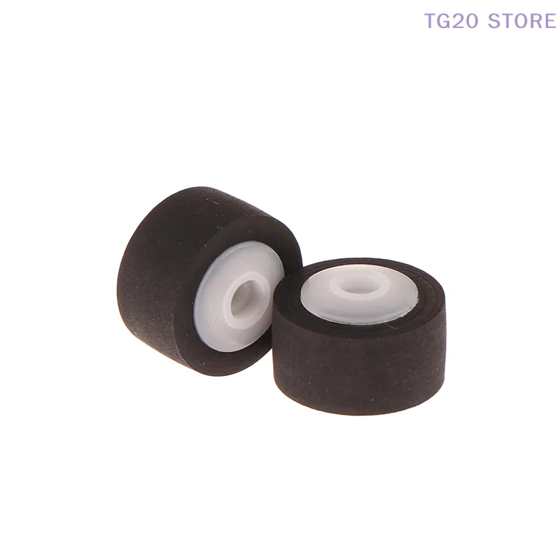 2Pcs Rubber Car Press Belt Cartridge Audio Radio Tape Recorder Movement Pinch Roller Stereo Cassette Deck Wheel 13x8.3x6.5x2MM