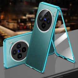 360 Full Case For Vivo X100S Pro Double Sided Protection Tempered Glass Leather Cover For Vivo X 100S X100SPro X100 Ultra Bumper