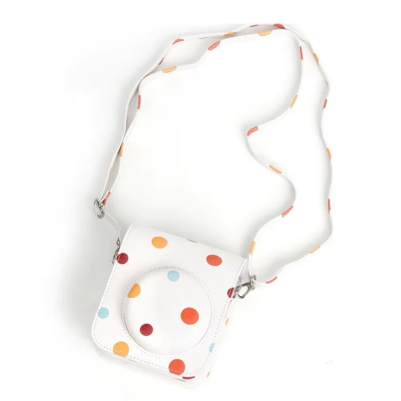 ABZZ-먼지 및 긁힘 방지 캠 가방 인스탁스 미니 12 카메라 커버 숄더 스트랩 포함 후지필름 필름 미니 12 카메라 케이스