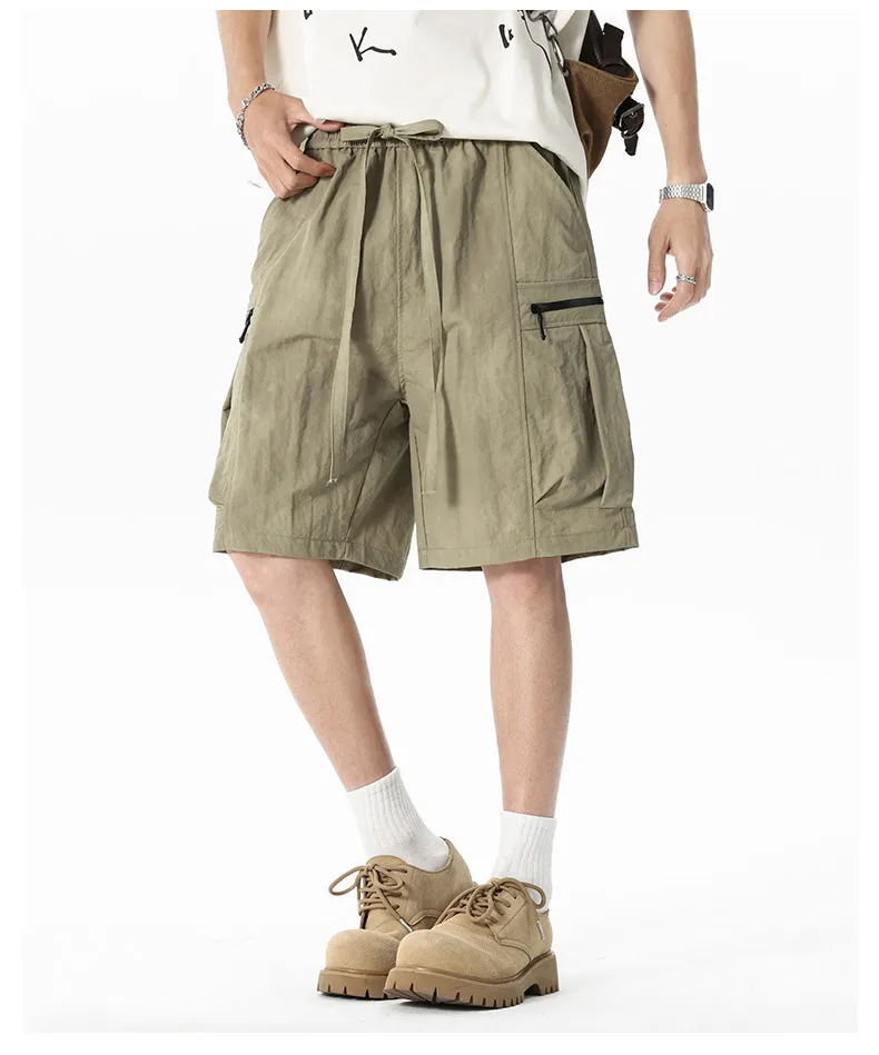 

Men's Solid Color Casual Trendy Daily Simple Basic Loose Knee Length Sports Shorts Male Summer 2026 New Fashion Clothes Trousers