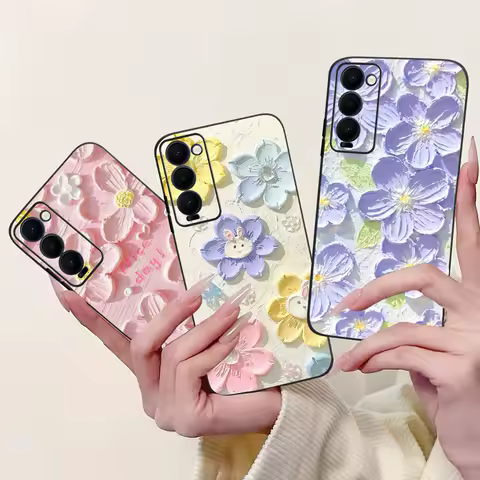 For Tecno Camon 18 18P Case CH6 CH6n CH7n CH7 Cover Fashion Flower Butterfly Soft Silicone Bumper For Camon18 Premier 18i Hoesje
