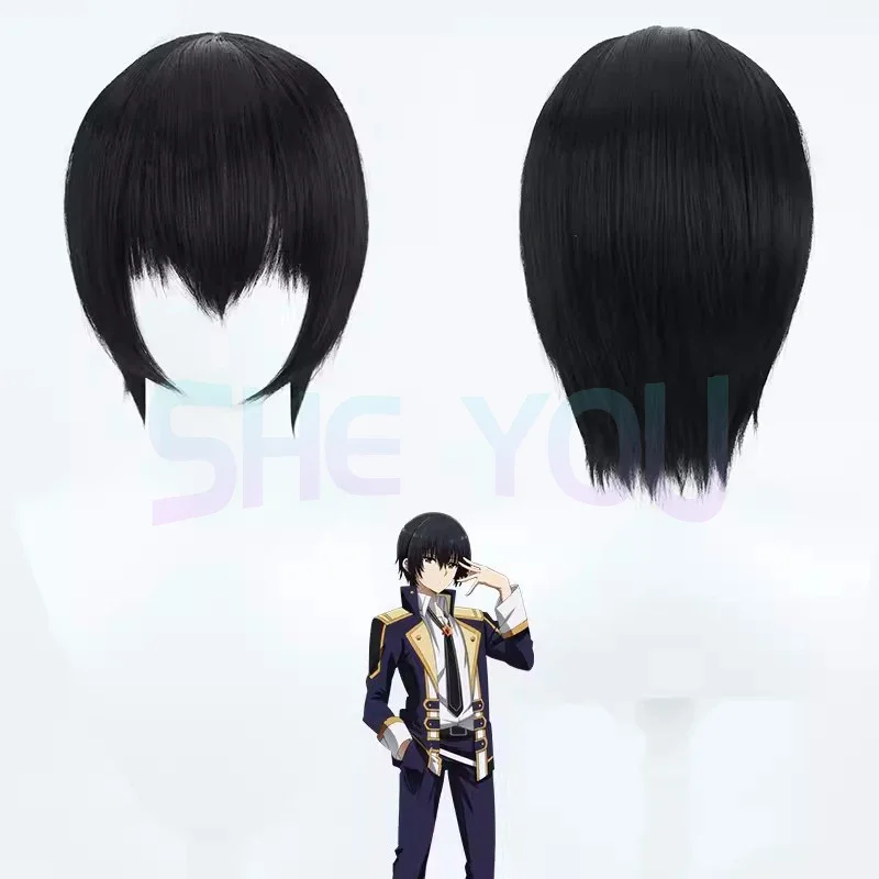 WAT Anime The Eminence in Cid Kageno／Shadow Cosplay High Temperature Wire Short Hair + Wig Cap 2025 New