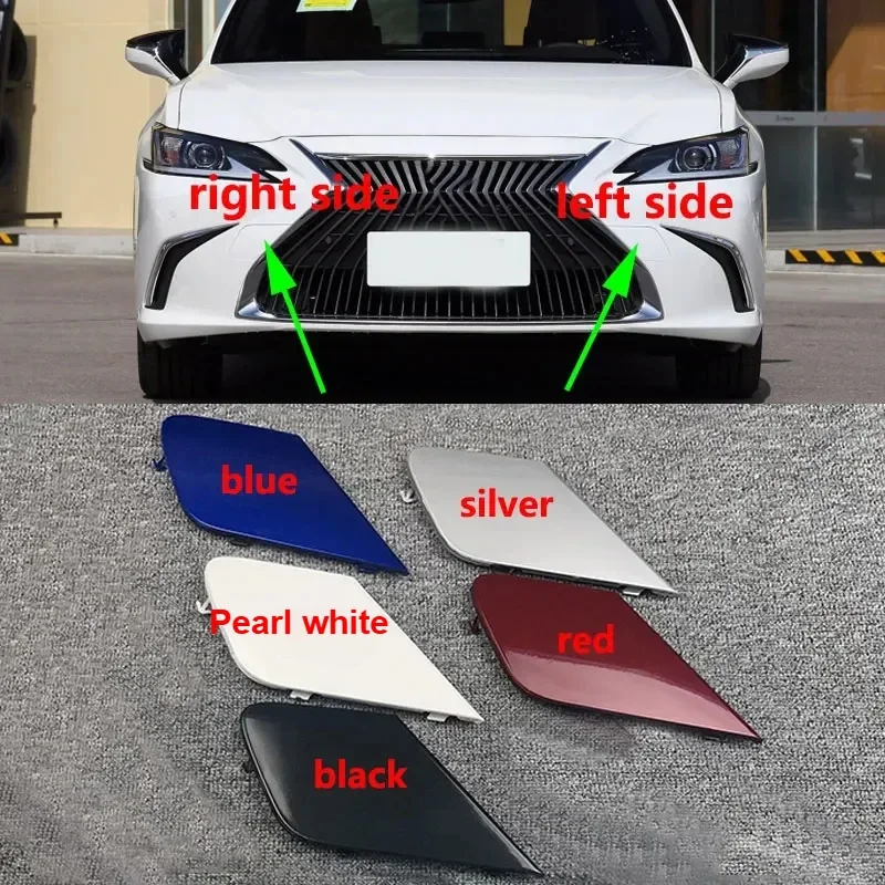 

For Lexus ES ES200 ES250 ES260 ES350 ES300H 2018 2019 2020 2021 Car Front Bumper Tow Hook Cover Trailer Towing Eye Cap Lid