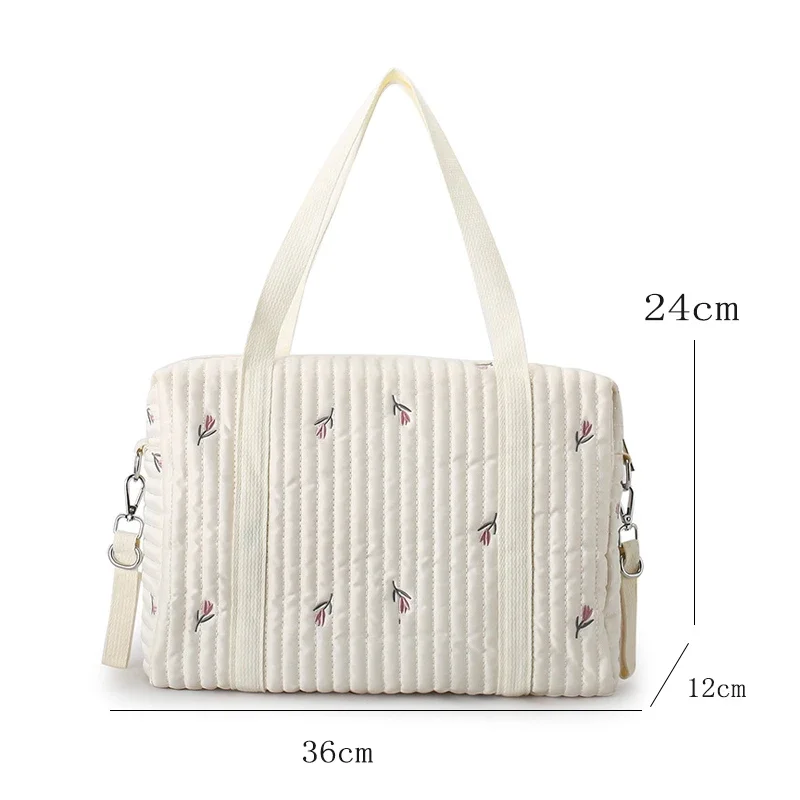 Korean Style Diaper Bag Large Capacity Portable Baby Stroller Bag Organizer Embroidery Bear Oliver Mommy Maternity Shoulder Bag