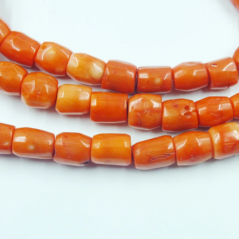 120CM  10-12MM orange natural coral loose beads. DIY necklace/bracelet accessories