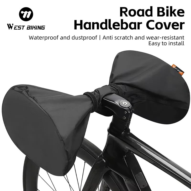 WEST BIKING Bicycle Handlebar Protector Cover Waterproof Dustproof MTB Road Bike handlebar Guard UV Protection Bike Accessories