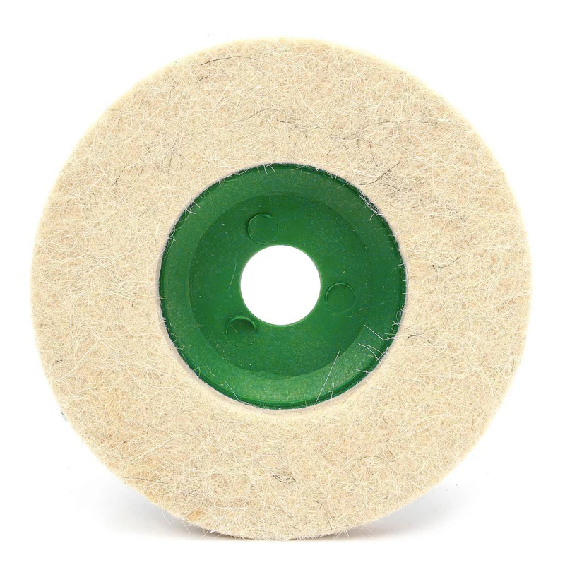 3Pcs 4 Inch Wol Polis Hing Wiel Buffing Pads Haakse Slijper Wiel Vilt Polijstschijf Voor Metalen Marmer Glas keramiek