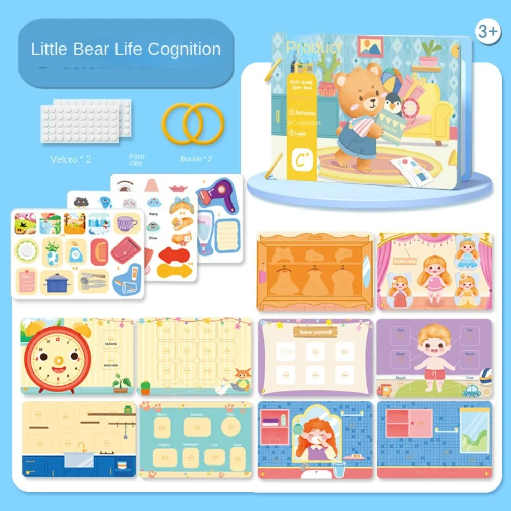 

Animals Tail Baby Cloth Book Sound Paper Educational Kids Cloth Book Interactive Cartoon Puzzle Cloth Book Birthday Gifts