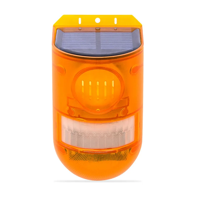 Drive away wild beasts and scare pigs. Solar powered LED, infrared sensing, anti-theft, sound and light alarm, outdoor flashing,