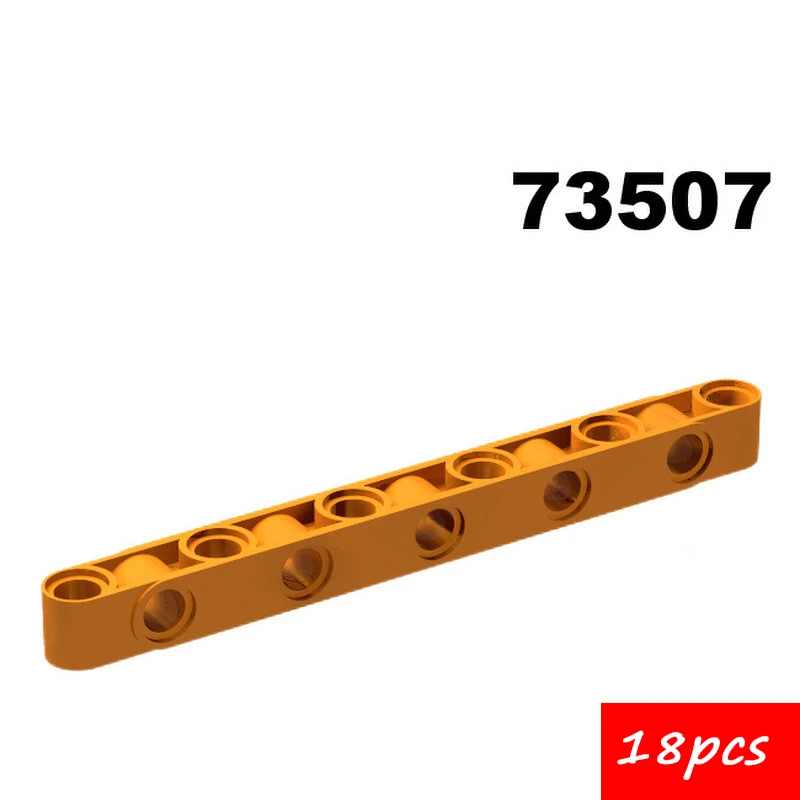 

18 шт. 73507 1x11 рулевая балка с боковыми отверстиями - детали строительных блоков MOC, совместимые с основными брендами для сложного механизма