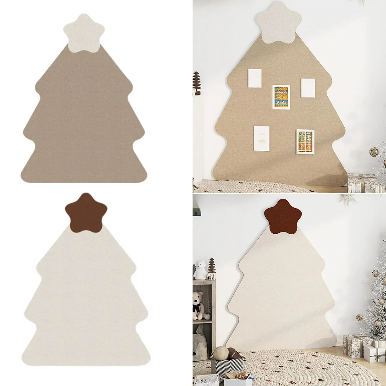 Felt Bulletin Board Wall Stickers Wear Resistant Memo Board Photo Message Board for Keepsakes Notes Study Room Bedroom Cafe