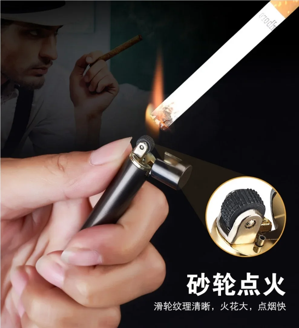 موضة جديدة صغيرة معدنية يندبروف جت الشعلة ولاعة السجائر الغاز لهب نفاث ولاعة السجائر (بدون غاز) #2