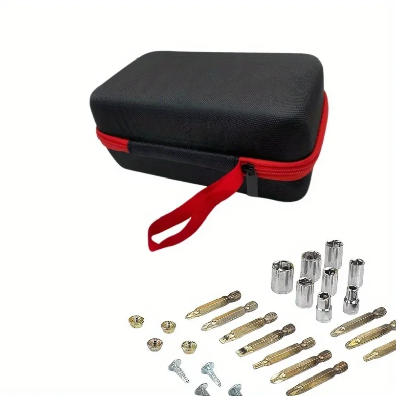 1pc EVA Material Heavy Duty Multi-function Tool Organizer, reliable metal zipper, featuring shockproof and waterproof functions
